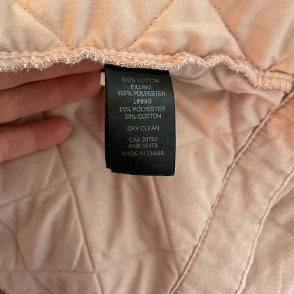 Joie | Quilted 100% Cotton Fall Barn Jacket Field Chore Coat Pastel Pink - Picture 9 of 11